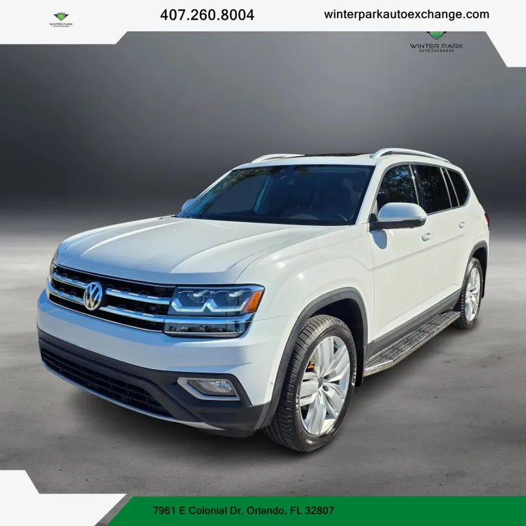 Black 2018 Volkswagen Atlas SEL Premium 4Motion Sport Utility 4D for sale in Orlando, FL