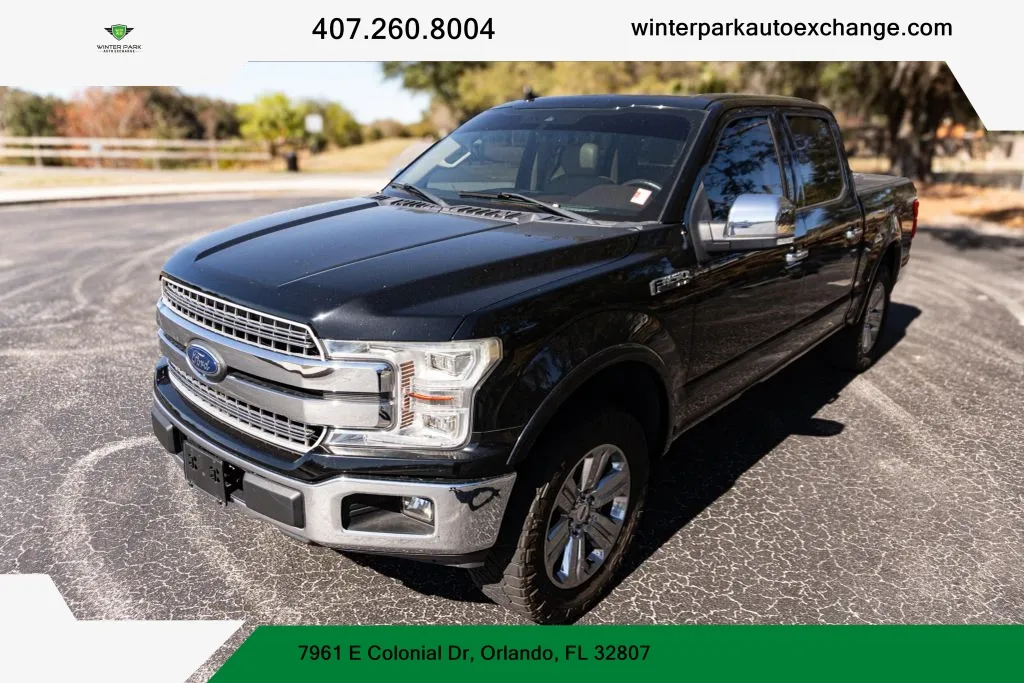 Gray 2018 Ford F-150 SuperCrew Cab Lariat Pickup 4D 5 1/2 ft for sale in Orlando, FL