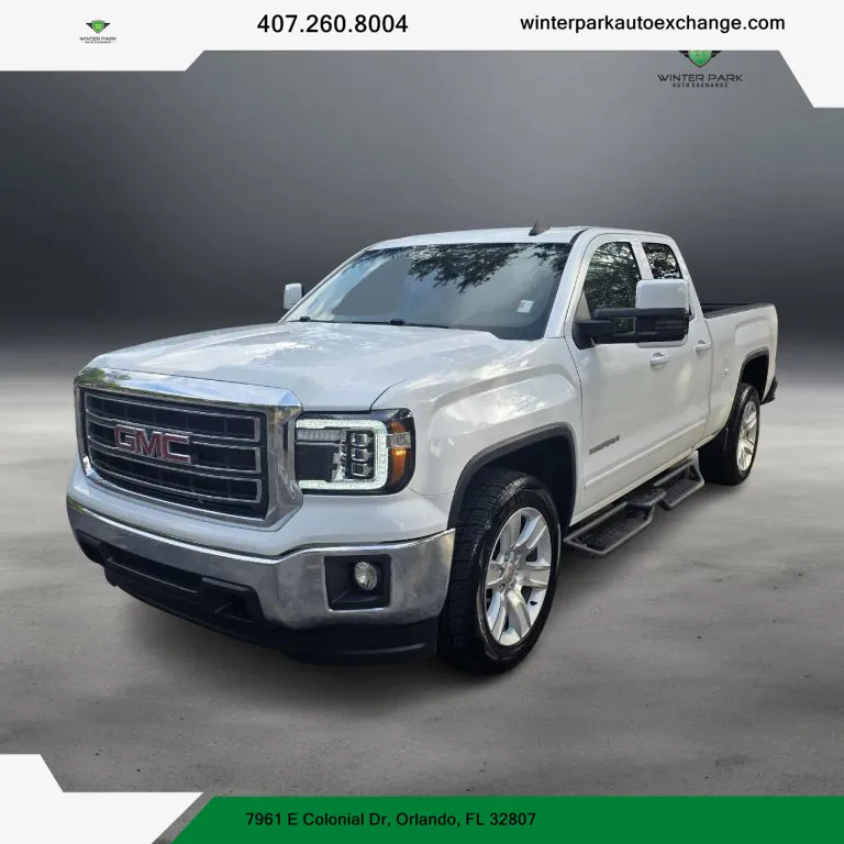 Blue 2015 GMC Sierra 1500 Double Cab SLE Pickup 4D 6 1/2 ft for sale in Orlando, FL