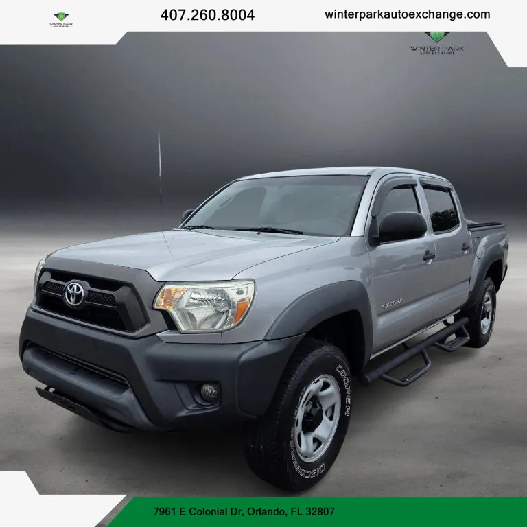 Black 2015 Toyota Tacoma Double Cab PreRunner Pickup 4D 5 ft for sale in Orlando, FL