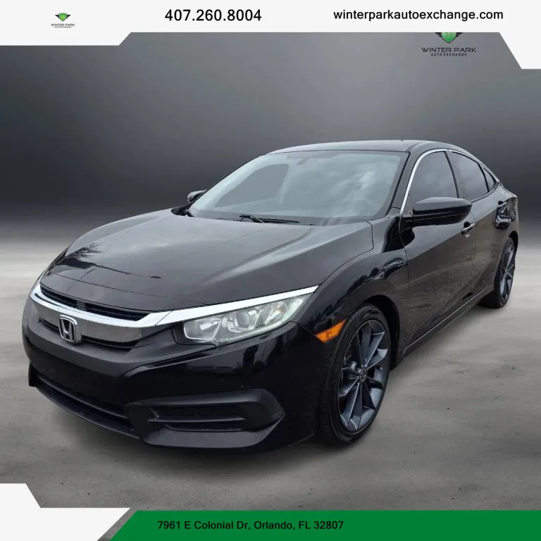 Red 2016 Honda Civic LX Sedan 4D for sale in Orlando, FL