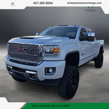 Blue 2018 GMC Sierra 2500 HD Crew Cab Denali Pickup 4D 6 1/2 ft for sale in Orlando, FL