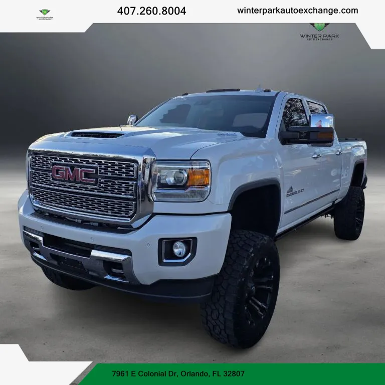 Blue 2018 GMC Sierra 2500 HD Crew Cab Denali Pickup 4D 6 1/2 ft for sale in Orlando, FL