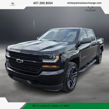 Red 2018 Chevrolet Silverado 1500 Crew Cab Custom Pickup 4D 5 3/4 ft for sale in Orlando, FL