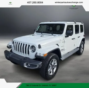 Green 2018 Jeep Wrangler Unlimited All New Sahara Sport Utility 4D for sale in Orlando, FL