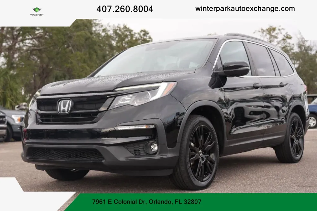 Black 2021 Honda Pilot Special Edition Sport Utility 4D for sale in Orlando, FL