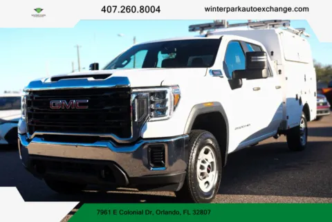 Blue 2022 GMC Sierra 2500 HD Crew Cab Pro Pickup 4D 8 ft for sale in Orlando, FL