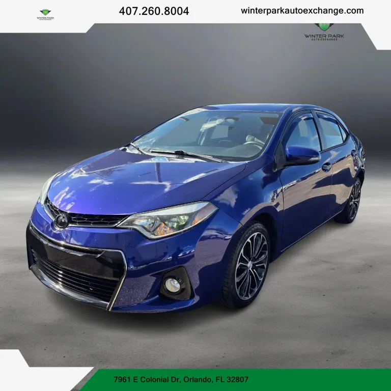 Black 2015 Toyota Corolla S Plus Sedan 4D for sale in Orlando, FL