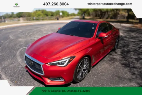 Black 2021 INFINITI Q60 LUXE Coupe 2D for sale in Orlando, FL