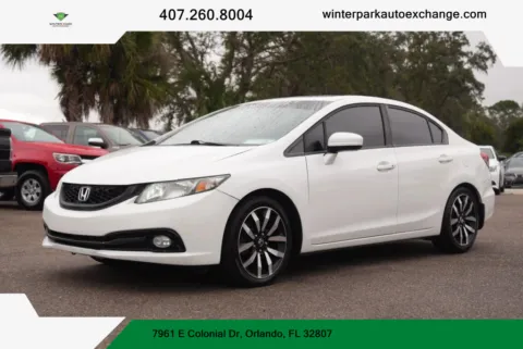 Silver 2015 Honda Civic EX-L Sedan 4D for sale in Orlando, FL