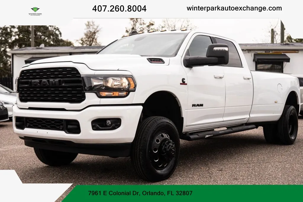 Silver 2024 Ram 3500 Crew Cab Big Horn Pickup 4D 8 ft for sale in Orlando, FL
