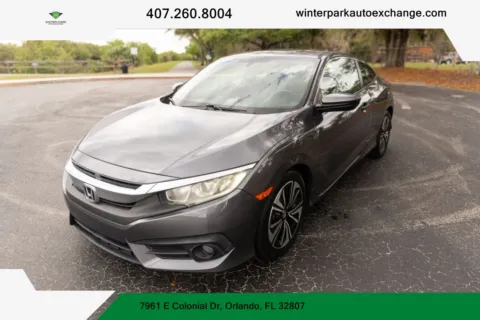 Beige 2018 Honda Civic EX-T Coupe 2D for sale in Orlando, FL