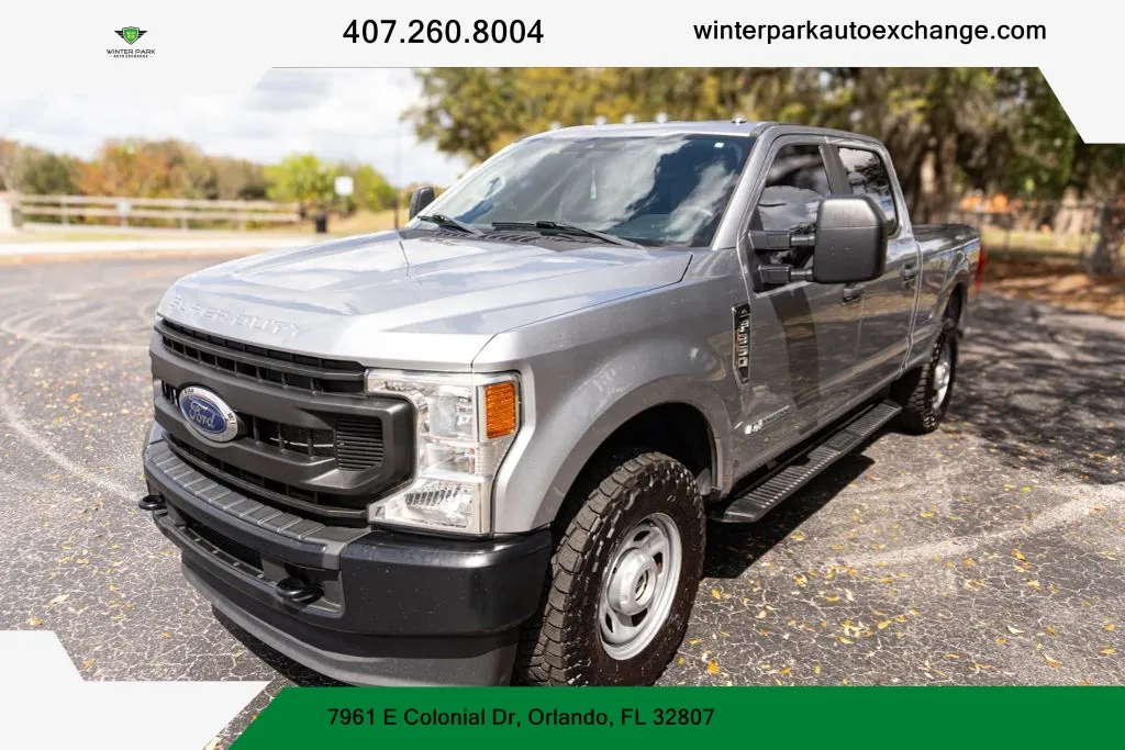 Gray 2022 Ford F350 Super Duty Crew Cab XL Pickup 4D 6 3/4 ft for sale in Orlando, FL