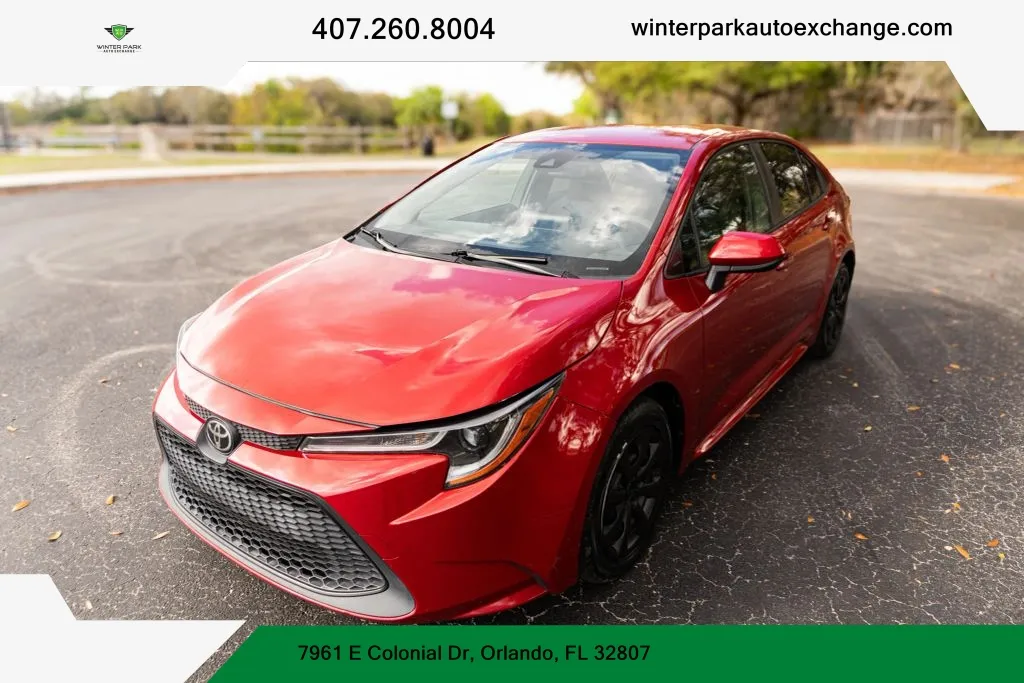 Green 2021 Toyota Corolla LE Sedan 4D for sale in Orlando, FL