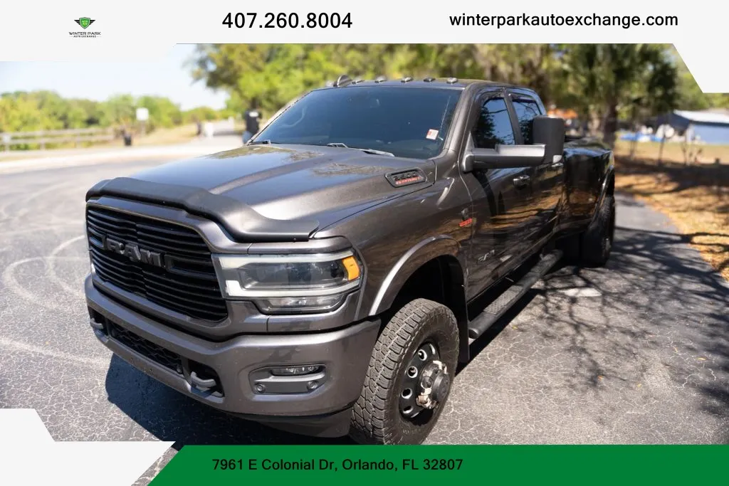 Silver 2020 Ram 3500 Crew Cab Laramie Pickup 4D 8 ft for sale in Orlando, FL