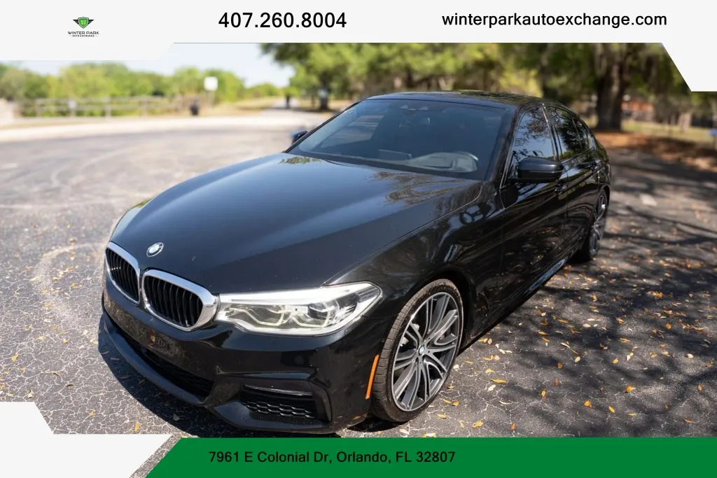 Black 2018 BMW 5 Series 540i Sedan 4D for sale in Orlando, FL
