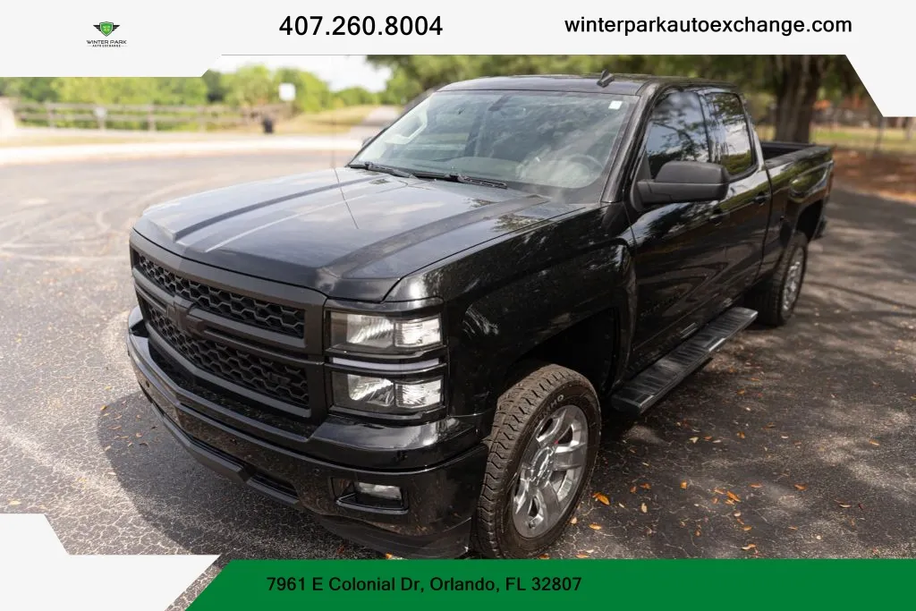 Black 2014 Chevrolet Silverado 1500 Double Cab LTZ Pickup 4D 6 1/2 ft for sale in Orlando, FL