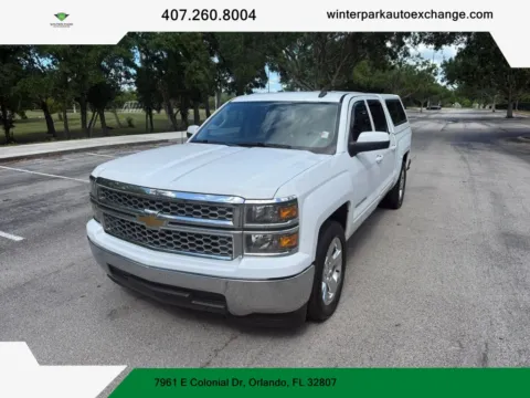 White 2015 Chevrolet Silverado 1500 Crew Cab LT Pickup 4D 5 3/4 ft for sale in Orlando, FL