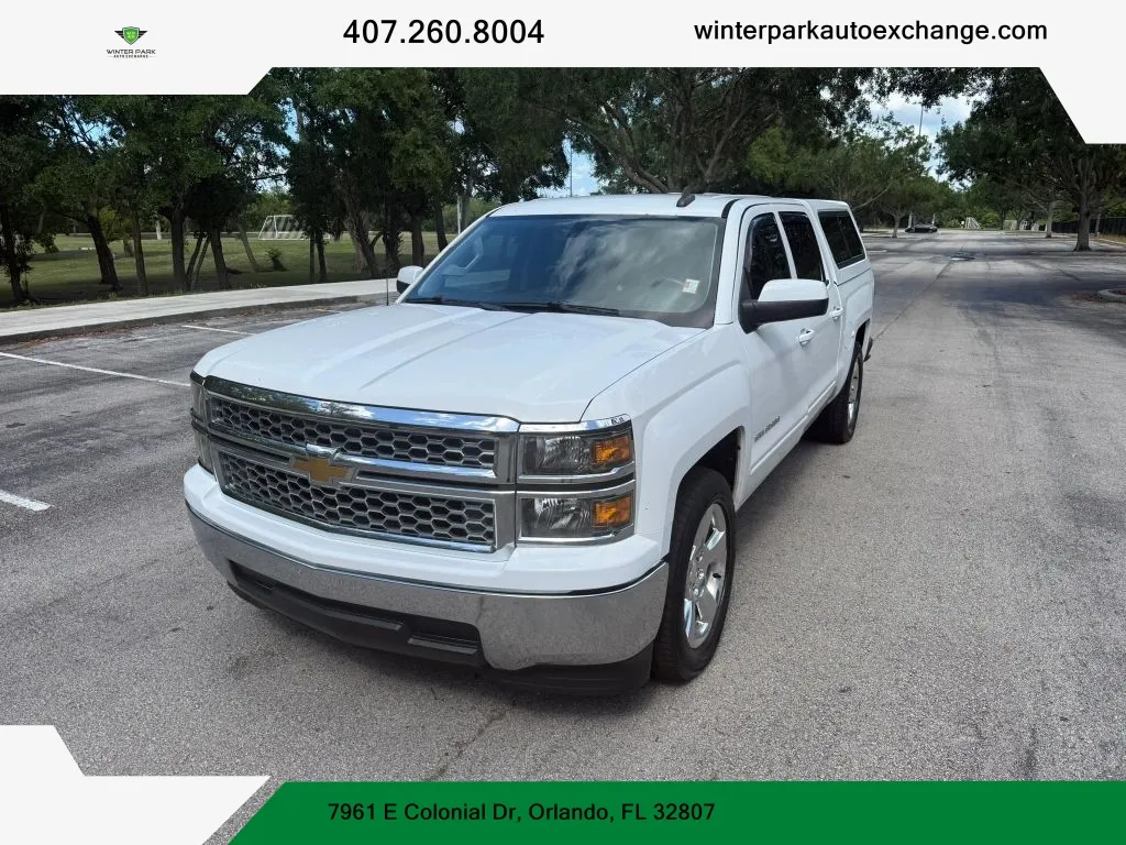 White 2015 Chevrolet Silverado 1500 Crew Cab LT Pickup 4D 5 3/4 ft for sale in Orlando, FL