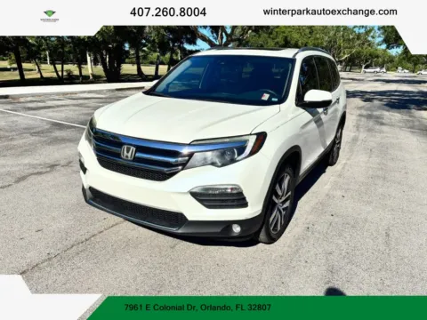 White 2017 Honda Pilot Elite Sport Utility 4D for sale in Orlando, FL