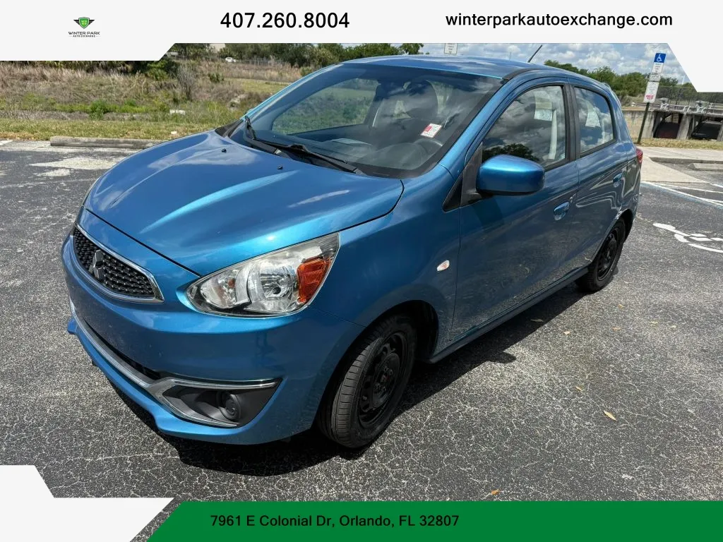 Blue 2017 Mitsubishi Mirage ES Hatchback 4D for sale in Orlando, FL