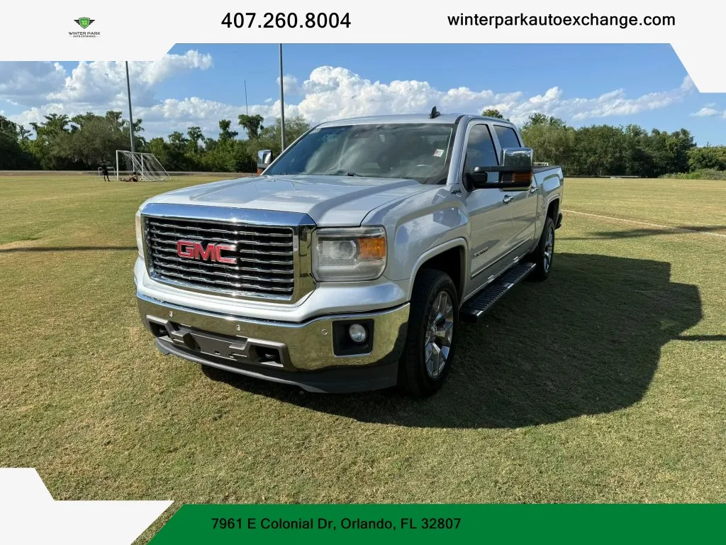 Gray 2015 GMC Sierra 1500 Crew Cab SLT Pickup 4D 5 3/4 ft for sale in Orlando, FL