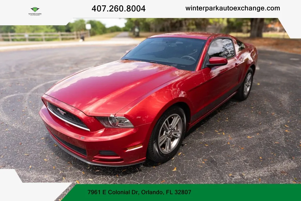 Red 2013 Ford Mustang V6 Premium Coupe 2D for sale in Orlando, FL