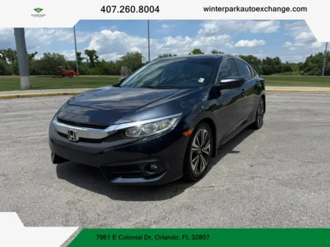 Blue 2016 Honda Civic EX-T Sedan 4D for sale in Orlando, FL