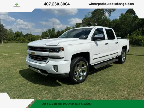 White 2016 Chevrolet Silverado 1500 Crew Cab Z71 LTZ Pickup 4D 5 3/4 ft for sale in Orlando, FL