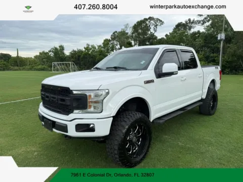 White 2018 Ford F-150 SuperCrew Cab Lariat Pickup 4D 5 1/2 ft for sale in Orlando, FL