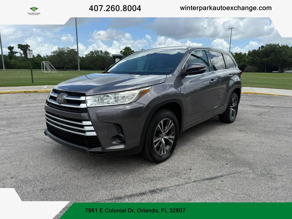 Gray 2017 Toyota Highlander LE Sport Utility 4D for sale in Orlando, FL