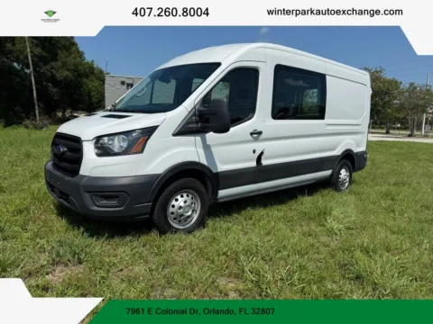 White 2020 Ford Transit 350 Crew Van Medium Roof w/LWB Van 3D for sale in Orlando, FL