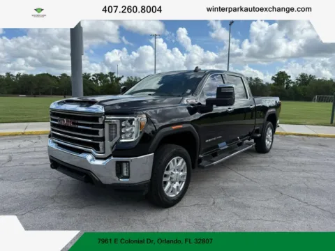 Black 2022 GMC Sierra 2500 HD Crew Cab SLT Pickup 4D 6 1/2 ft for sale in Orlando, FL