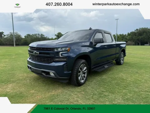 Blue 2022 Chevrolet Silverado 1500 Limited Crew Cab RST Pickup 4D 6 1/2 ft for sale in Orlando, FL