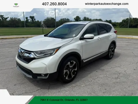 White 2017 Honda CR-V Touring Sport Utility 4D for sale in Orlando, FL
