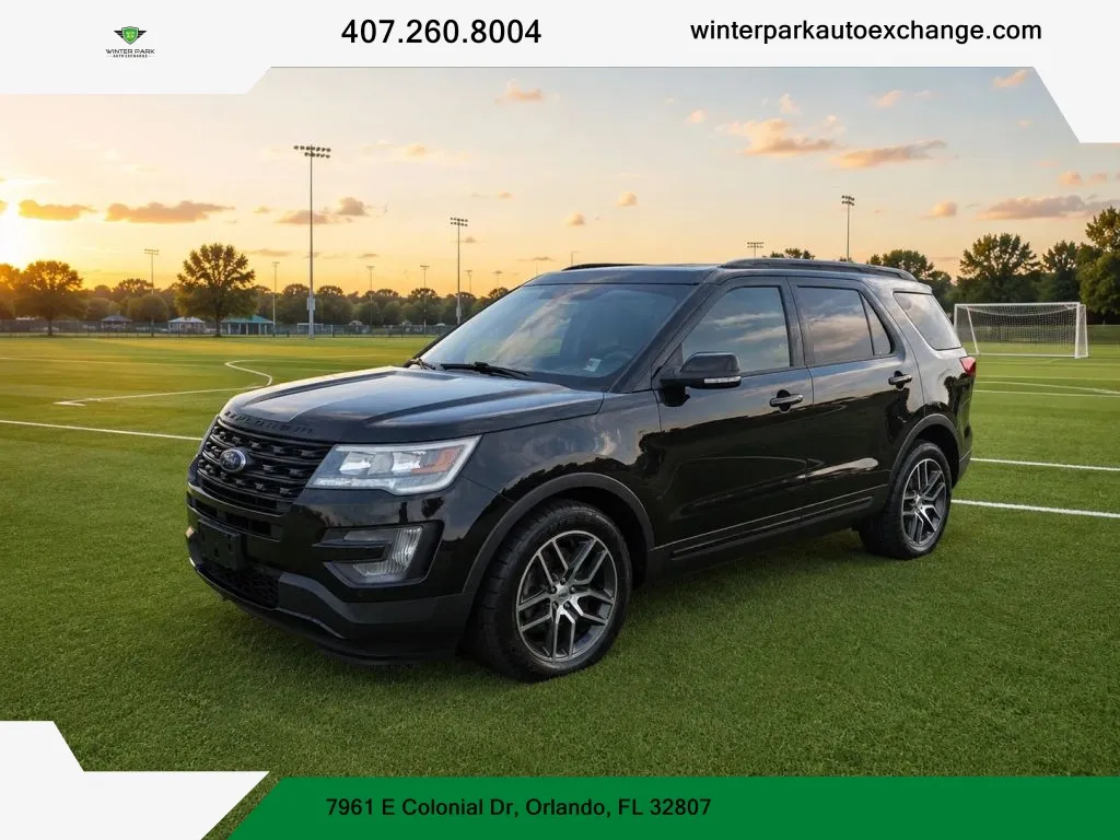 Black 2016 Ford Explorer Sport SUV 4D for sale in Orlando, FL