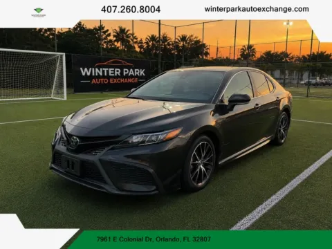 Black 2021 Toyota Camry SE Sedan 4D for sale in Orlando, FL
