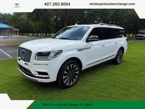 White 2020 Lincoln Navigator L Reserve Sport Utility 4D for sale in Orlando, FL