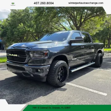 Black 2021 Ram 1500 Crew Cab Big Horn Pickup 4D 5 1/2 ft for sale in Orlando, FL