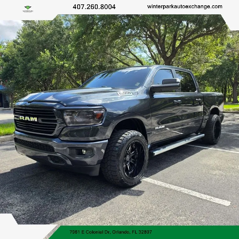 Black 2021 Ram 1500 Crew Cab Big Horn Pickup 4D 5 1/2 ft for sale in Orlando, FL