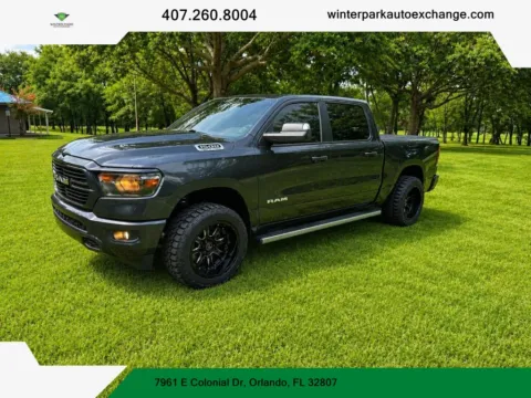 Black 2021 Ram 1500 Crew Cab Big Horn Pickup 4D 5 1/2 ft for sale in Orlando, FL