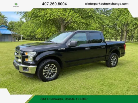 Black 2015 Ford F-150 SuperCrew Cab XLT Pickup 4D 5 1/2 ft for sale in Orlando, FL