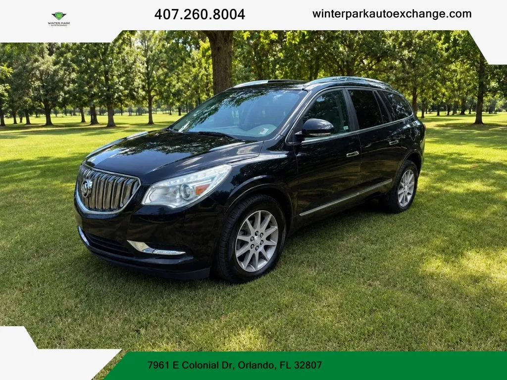 Black 2017 Buick Enclave Leather Sport Utility 4D for sale in Orlando, FL