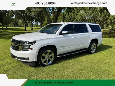 White 2017 Chevrolet Suburban Premier Sport Utility 4D for sale in Orlando, FL