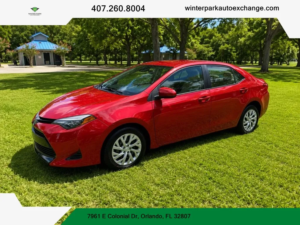 Red 2019 Toyota Corolla LE Sedan 4D for sale in Orlando, FL