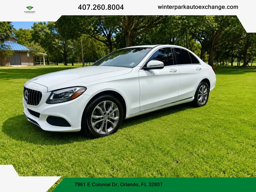 White 2018 Mercedes-Benz C-Class C 300 4MATIC Sedan 4D for sale in Orlando, FL
