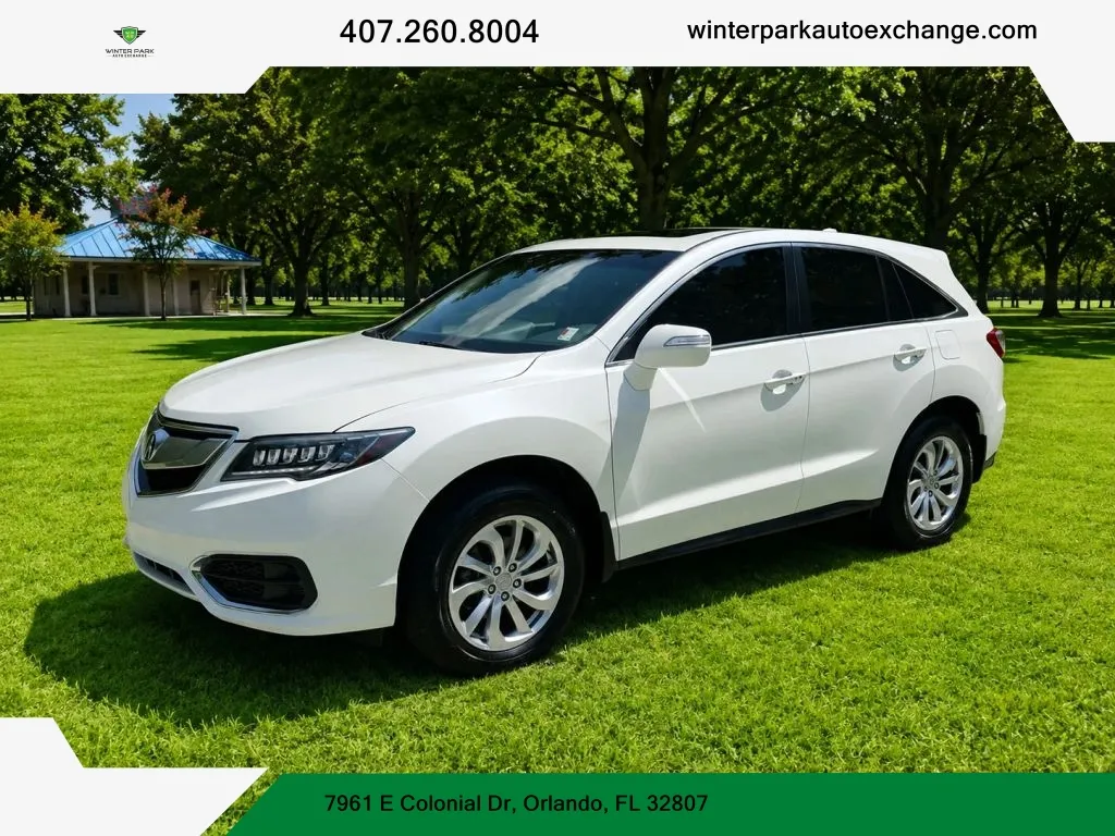 White 2017 Acura RDX Sport Utility 4D for sale in Orlando, FL