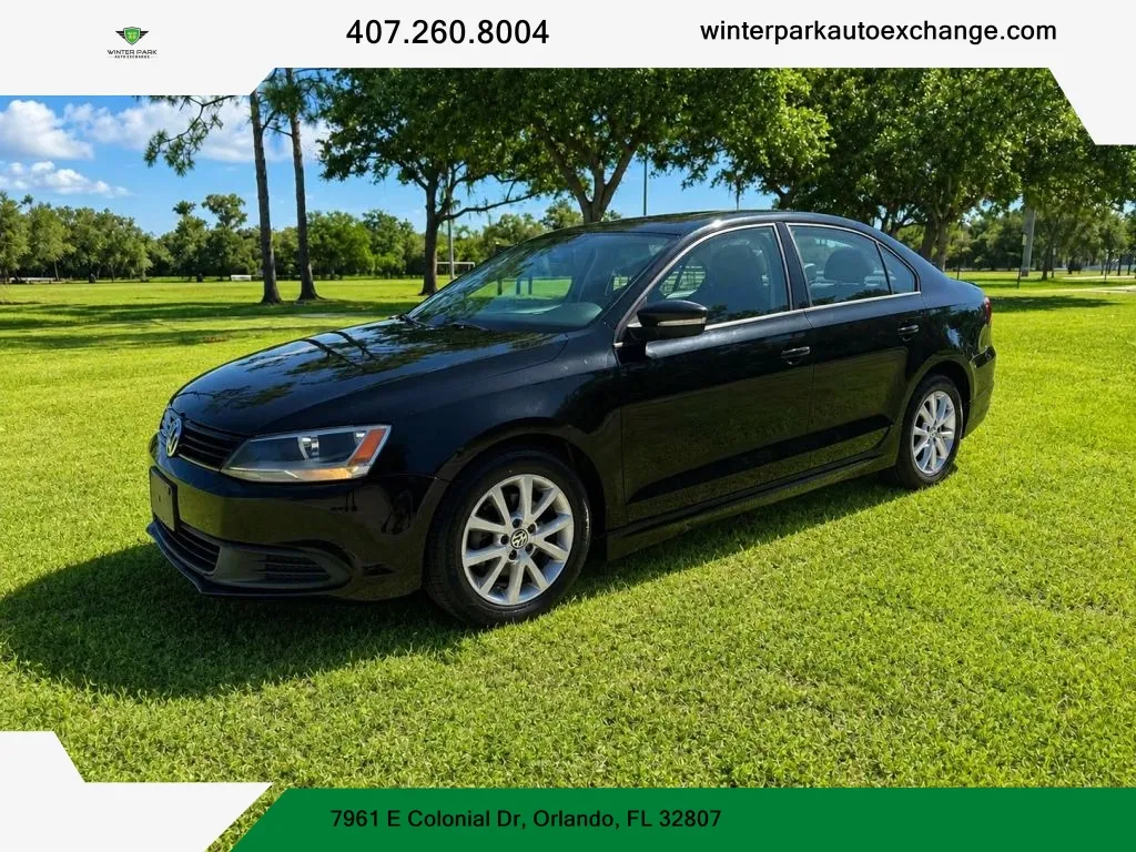 Black 2012 Volkswagen Jetta 2.5L SE Sedan 4D for sale in Orlando, FL