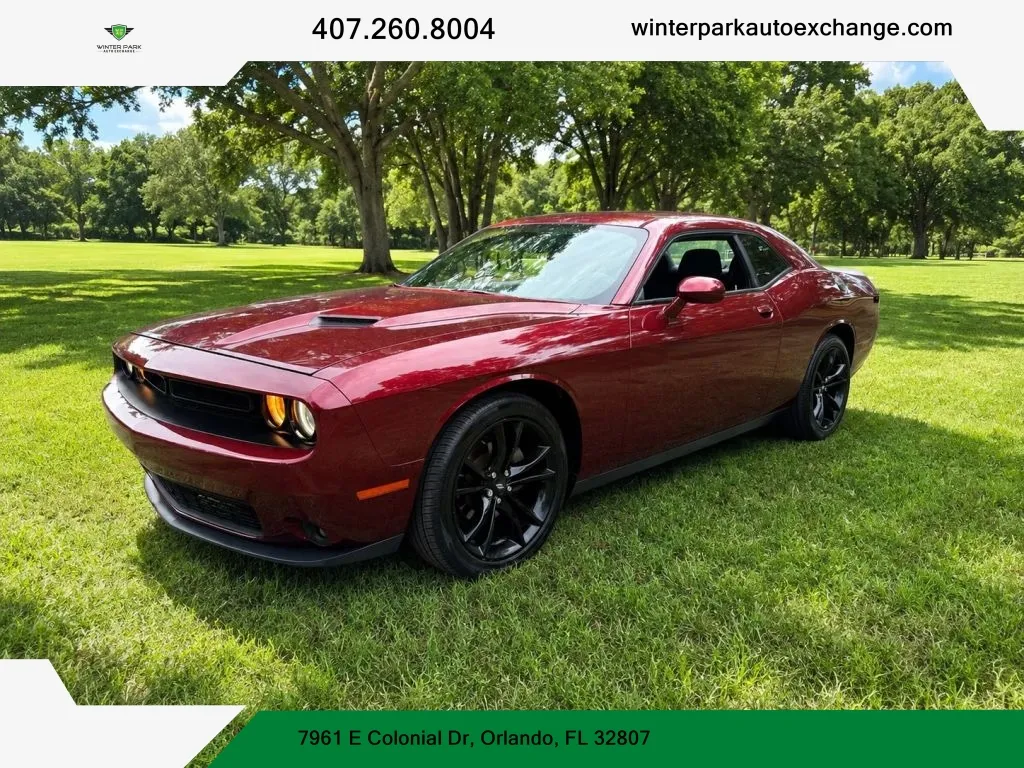 Red 2017 Dodge Challenger SXT Coupe 2D for sale in Orlando, FL