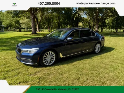 Blue 2017 BMW 7 Series 740i Sedan 4D for sale in Orlando, FL